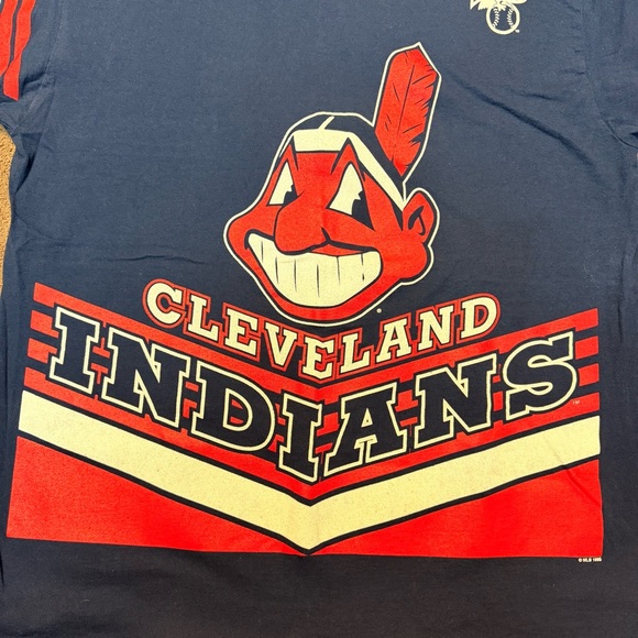 vintage 1995 Cleveland Indians MLB All-Over-Print (AOP) T-Shirt SizeXXL - Picture 2 of 7